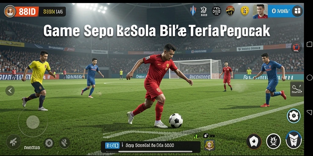 Tampilan gameplay yang menakjubkan dalam aplikasi 88ID sepak bola.