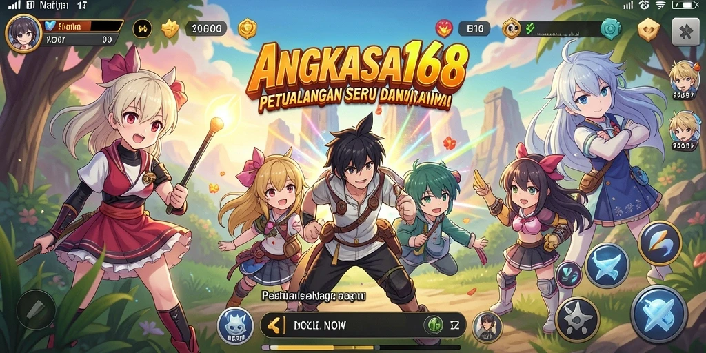 Tampilan gameplay menarik dari ANGKASA168 yang memukau.
