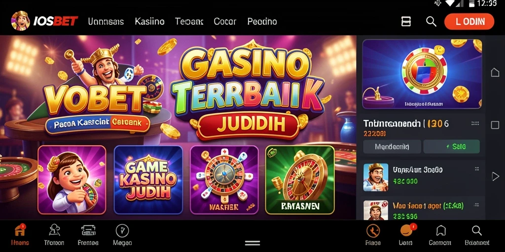 Tampilan menarik gameplay Kasino di IOSBET dengan grafis ciamik.