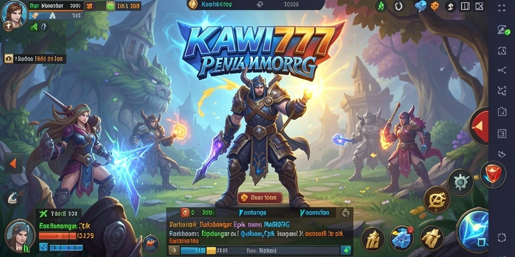 Tampilan gameplay epik dalam KAWI777, penuh aksi dan petualangan.