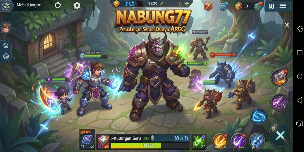Tampilan menarik dari gameplay ARPG NABUNG77.