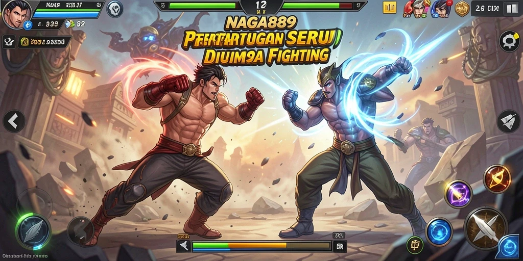Tangkapan layar menampilkan aksi pertarungan yang menegangkan dalam NAGA889.