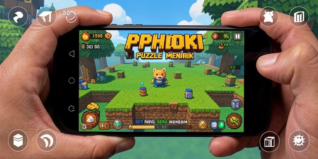 Gameplay PPHOKI dengan berbagai tantangan puzzle menarik.