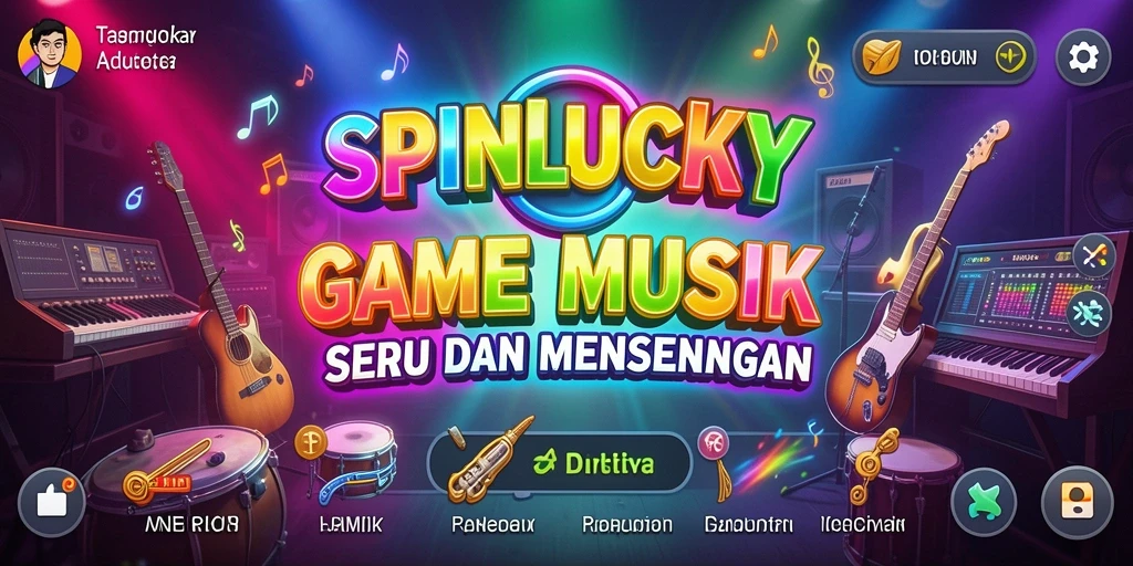 Tampilan permainan SPINLUCKY yang penuh warna dan menarik.