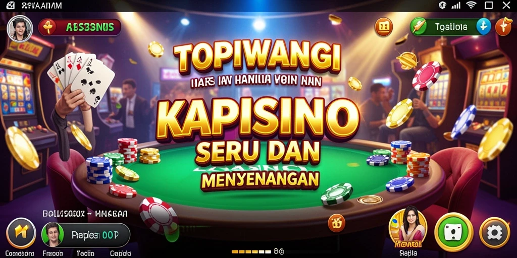 Tampilan gameplay kasino yang menarik dan seru di TOPIWANGI.