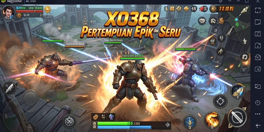 Tampilan gameplay menegangkan dari XO368 dengan aksi pertempuran seru.
